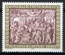 Austria 1986, Christmas set MNH, Mi 1870 picture