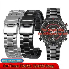 24*16mm S/Steel Watch Band Strap For Timex Tides T45601 T49859 T2N721 T2N739 picture
