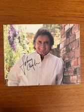 Johnny Cash Signed 8x10 Color Photo Authentic Autograph Obtained In Person picture