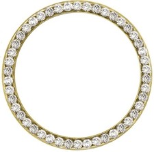 Custom 2.00 CT Lab Grown Diamond Bezel Rolex Datejust 41mm Watch 14k Gold Finish picture