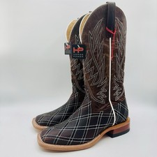 Horse Power Sabotage Boots Men’s 9.5 D Brown Leather Square Toe picture