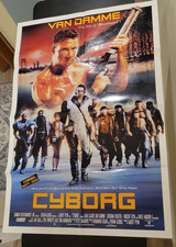 Jean‑Claude Van Damme CYBORG (1989) 41 X 27 Video Store Promotional Poster RARE picture