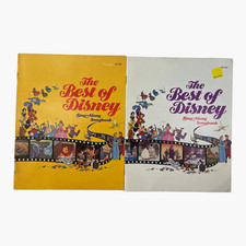 Vintage 1988 Best of Disney Sing Along Songbooks Lot of 2 SA 007 SA 008 Music picture