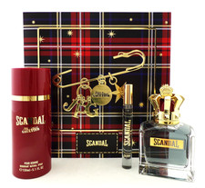 SCANDAL by J.P Gaultier 3.4oz &10 ml EDT Spray + 5.1 Deo Spray 3 Pcs Set for Men picture