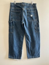 Faded Glory Carpenter Jeans Mens 36X30 90s Baggy 100% Cotton picture