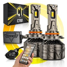 AUXBEAM 9005 LED Headlights High Beam Bi-Color Smart via Bluetooth App Control picture