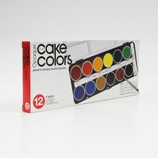 Holbein Opaque Watercolor Cake Colors Set 12 Color Gouache Paint Set C030 picture