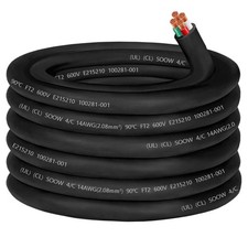 50ft 14/4 14AWG SOOW Cable Portable Power 15A SO Cord Wire Cable,15A picture