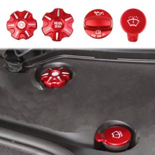 Aluminium Alloy Engine Bay Oil Cap Radiator Water Tank Cap Trim For Corvette C8 picture
