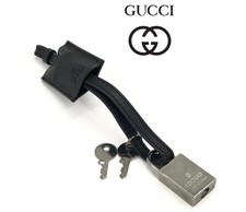 GUCCI Leather Padlock, Key, and Clochette Set picture