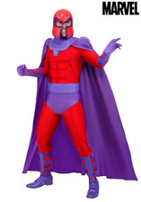 Marvel X-Men Magneto Costume Men's 7-Piece Jumpsuit Helmet Cape Set picture
