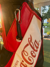 Coca-Cola Vintage Style Golf Bag Enjoy Coca-Cola Logo Black Red White picture