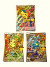 Chikorita, Cyndaquil, Totodile MEP 046, 047, 048 NM First Partner Promo Gen 2 picture