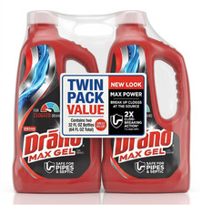 Drano Max Gel Drain Clog Remover, 32 oz, 2 Count picture