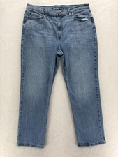 L.L. Bean BeanFlex Classic Fit Straight Leg Mens 38x28 Faded CoolMax Ultrasoft picture