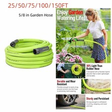 10/25/50/75/100/150FT Premium 5/8'' Rubber Garden Hose ZillaGreen (No Spray Gun) picture
