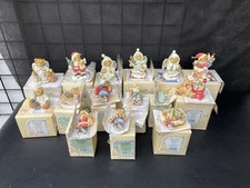 CHERISHED TEDDIES LOT OF  15 Complete In  Boxes, Christmas Themed, Angels, Santa picture