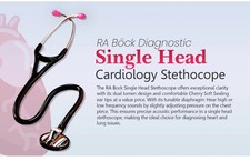 RA Bock Single Head Cardiology Stethoscope - Precision Engineered Acoustic De... picture
