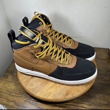 Nike Lunar Force 1 Duckboot Ale Brown Black Mens 15 805899-202 Boots picture