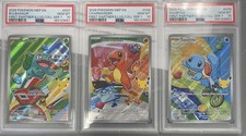 2026 Pokemon 1st Partner Illustration Coll Kanto Starters PSA 10 Sequential Set picture