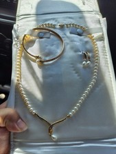 10k gold drop pearl necklace jared picture
