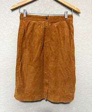 Vintage 1980s Forenza Genuine Suede Leather Skirt | The Limited | Made in Korea picture