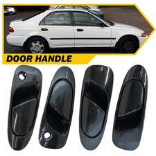 Set Outside Exterior Door Handle for 1992 thru 1995 HONDA Civic 4 Dr 2/4 pcs picture