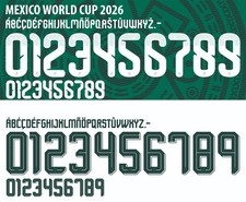 Name&Number Set For Mexico World Cup 2026 Home/Away Football Soccer picture