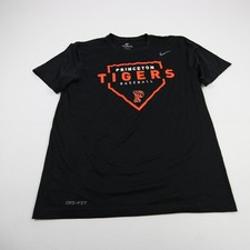  Princeton Tigers Nike Dri-Fit Short Sleeve Shirt Men's Black Used L picture