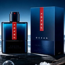 PRADA Luna Rossa Ocean Men`s Eau de Toilette Spray - 3.3 oz picture