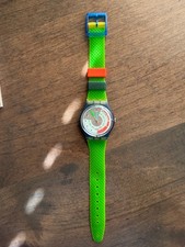VINTAGE SWATCH 1992 SCHNELL GN117 Wristwatch Analog Unisex NEW with BOX picture