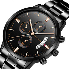 Men''s Stainless Steel Watches with Business Leisure Calendar Quartz Watches Wat picture