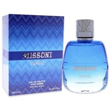 Missoni Wave by Missoni Eau De Toilette Spray 3.4 oz -100 ml Men's New & Sealed. picture