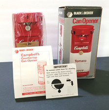 Vintage Black & Decker Campbell’s Tomato Soup Can Opener ECCAMP 1990 NIB NOS picture
