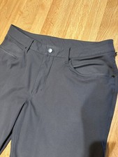 Lululemon Pants Men's Size 34x32 ABC Classic Fit 5 Pocket Black 34 Warpstream picture
