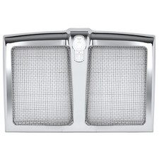 KUAFU Front Grill Chrome Silvery Grille Compatible Kenworth T880 w/Bug Mesh Net picture