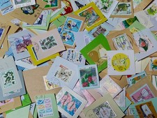 20000++ Japan Used Commemorative Stamps On Paper Kiloware 4500g+ Bulk Lot A1 picture