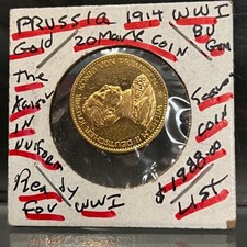 1914-A WWI -German States-PRUSSIA-20 Mark Gold Coin--.2305 AGW--AN EXQUISITE Old picture