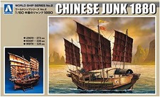 Aoshima Bunka Kyozai 1/60 World Ship Series No.2 Chinese junk 1880 Model Car picture