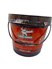 Liquid Rubber Polyurethane Deck Patio Coating 1 Gallon Saddle Brown Smooth picture