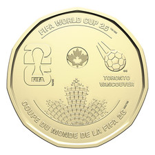 2026 Canada $1 FIFA World Cup 26 Loonie UNC Non-Colorized RCM Soccer Coin 🍁🪙 picture