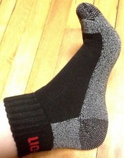 12 Pairs Mens Black Snap On Tools Ankle Socks Large  to USA   New picture