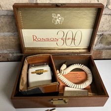 Vintage 1960s Ronson CFL 300 Electric Shaver w/Original Receipt & Case WORKS* picture