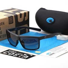 New Costa Del Mar Rinconcito Black Frame Gradient Grey 580P Polarized Sunglasses picture