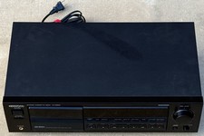 Kenwood KX-5530 Stereo Cassette Deck Black Auto Reverse Dolby NR Auto Bias picture