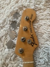 1968-early 1969 Fender Maple Cap Fretless Precision Bass Neck Super Rare  picture