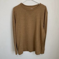 Sonoma Men's  XL Thermal Shirt Burnt Orange Super soft Waffle Knit Layer Fall picture