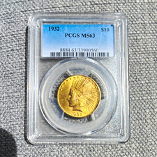 1932 $10 Indian Head Gold Eagle PCGS MS63 Business Strike Philadelphia picture