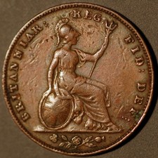 Great Britain Farthing 1853 KM# 725 picture