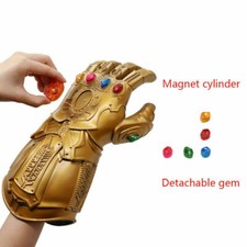 Thanos Infinity War Avengers Adult Costume Gauntlet Glove w/Removable LED Stone picture